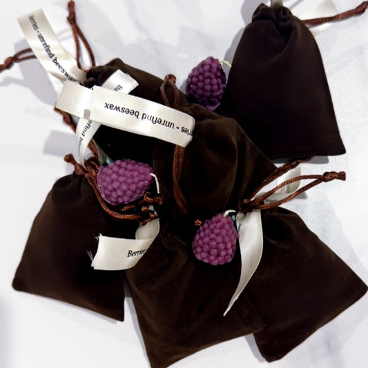 Blackberry - mini beeswax candle pack