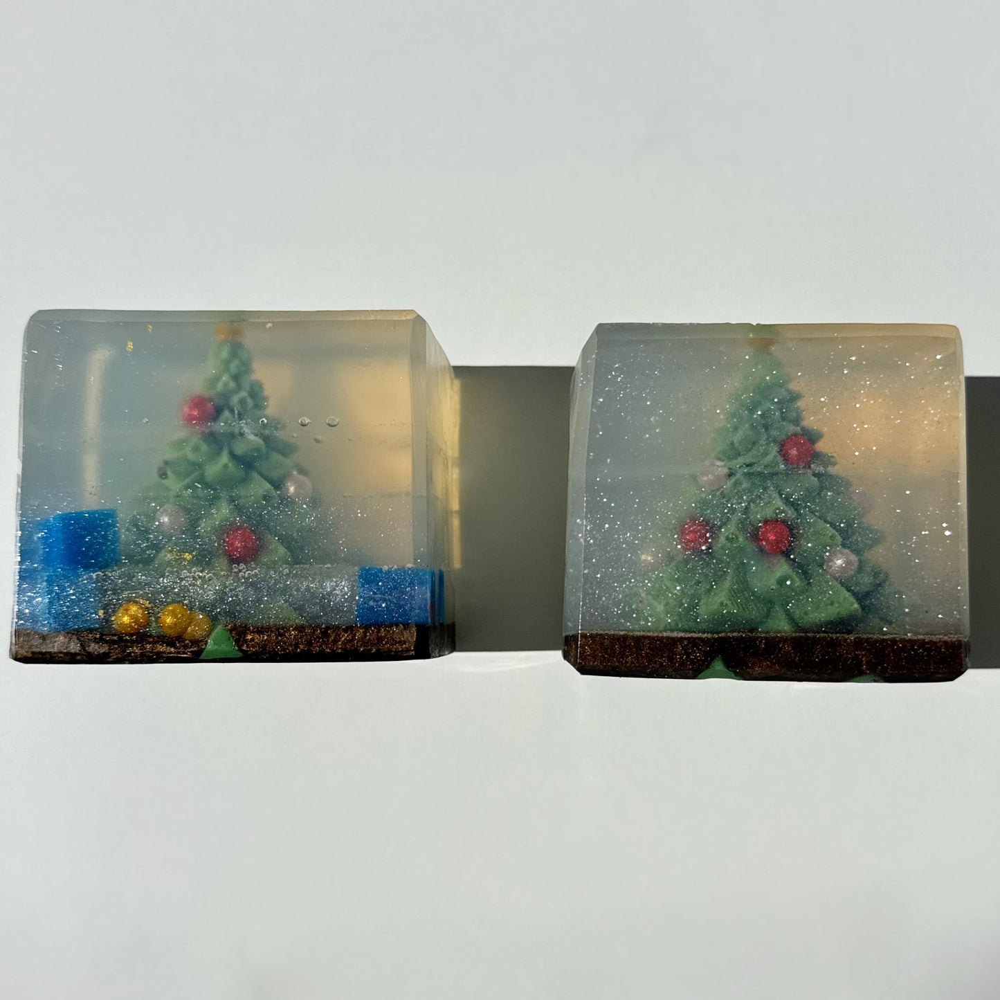 Cozy Christmas- XL Honey & pine essential oil soap