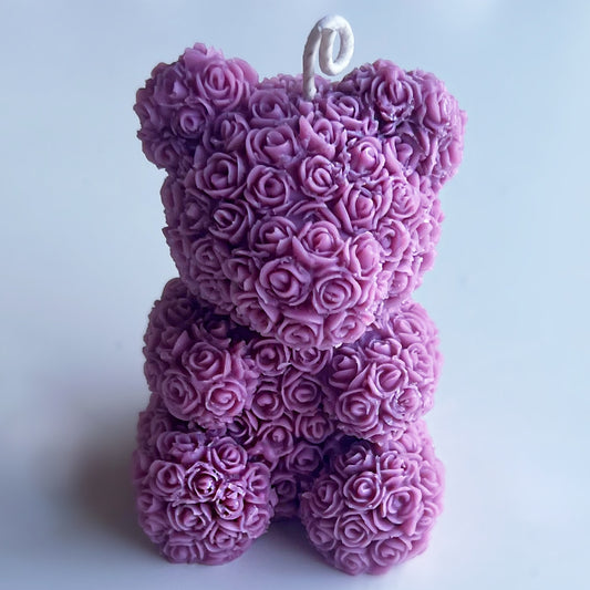 Rose teddy - candle
